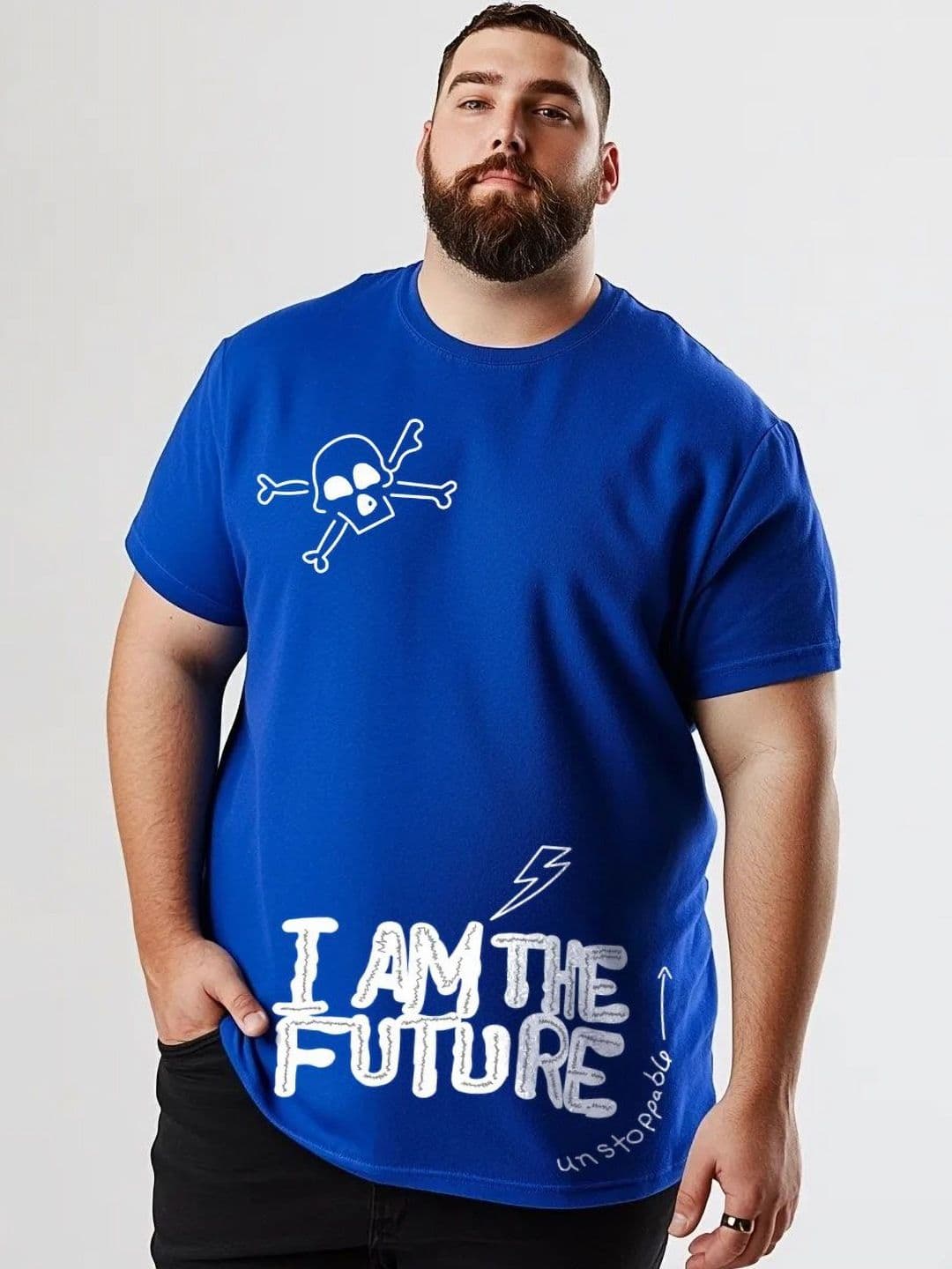 Toodle Plus Men Plus Size Cotton Printed T-shirt - view 1