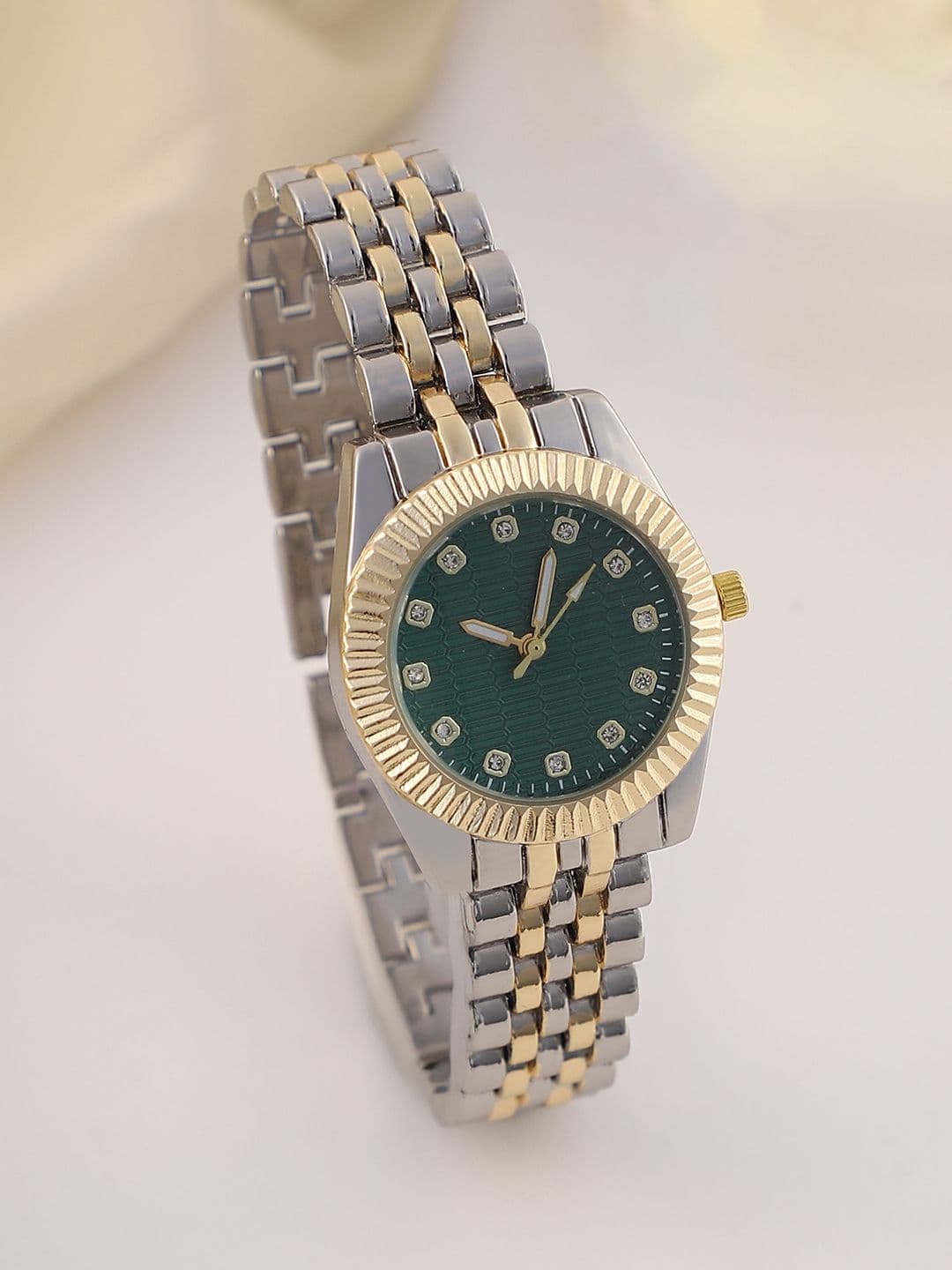 HAUTE SAUCE Women's The Ribbed H-Link Round Watch SS25_HSWC1312 - view 1