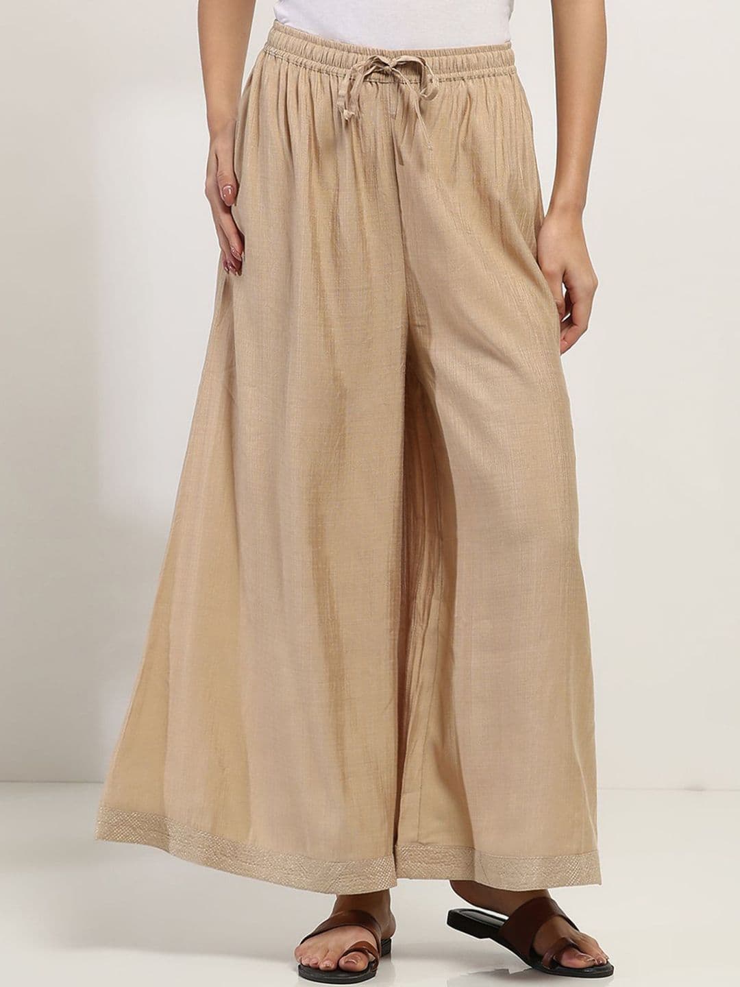 Rangriti Women Knitted Ethnic Palazzos - view 1