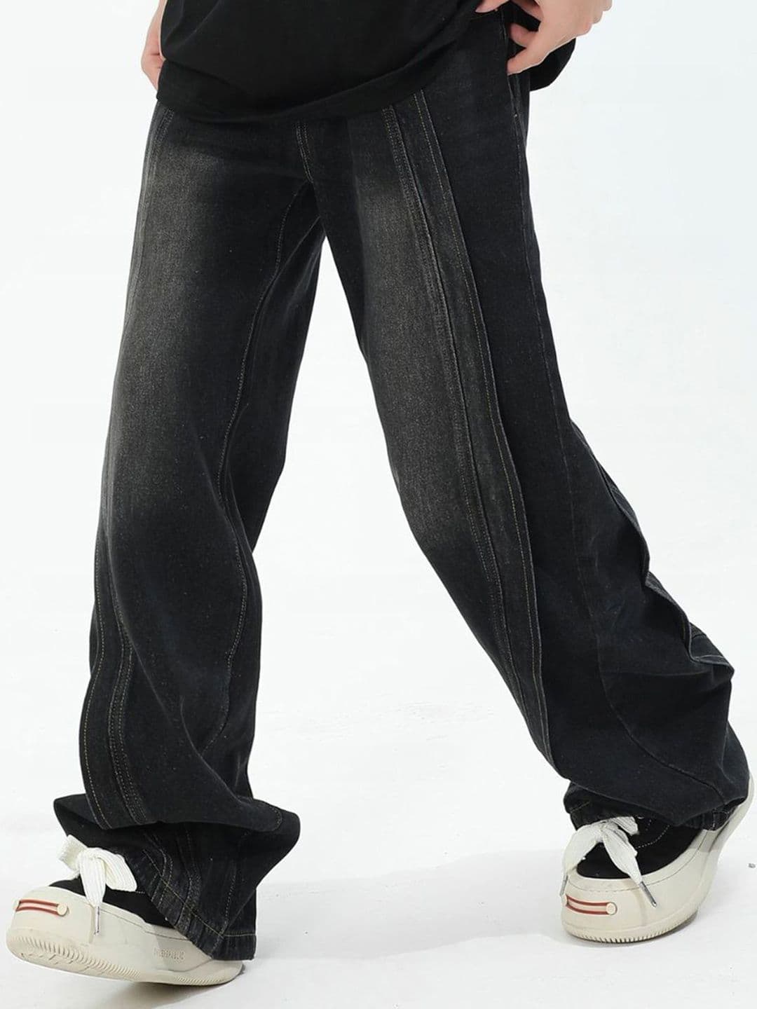 HERE&NOW Men Mid-Rise Light Fade Wide Leg Jeans - view 1
