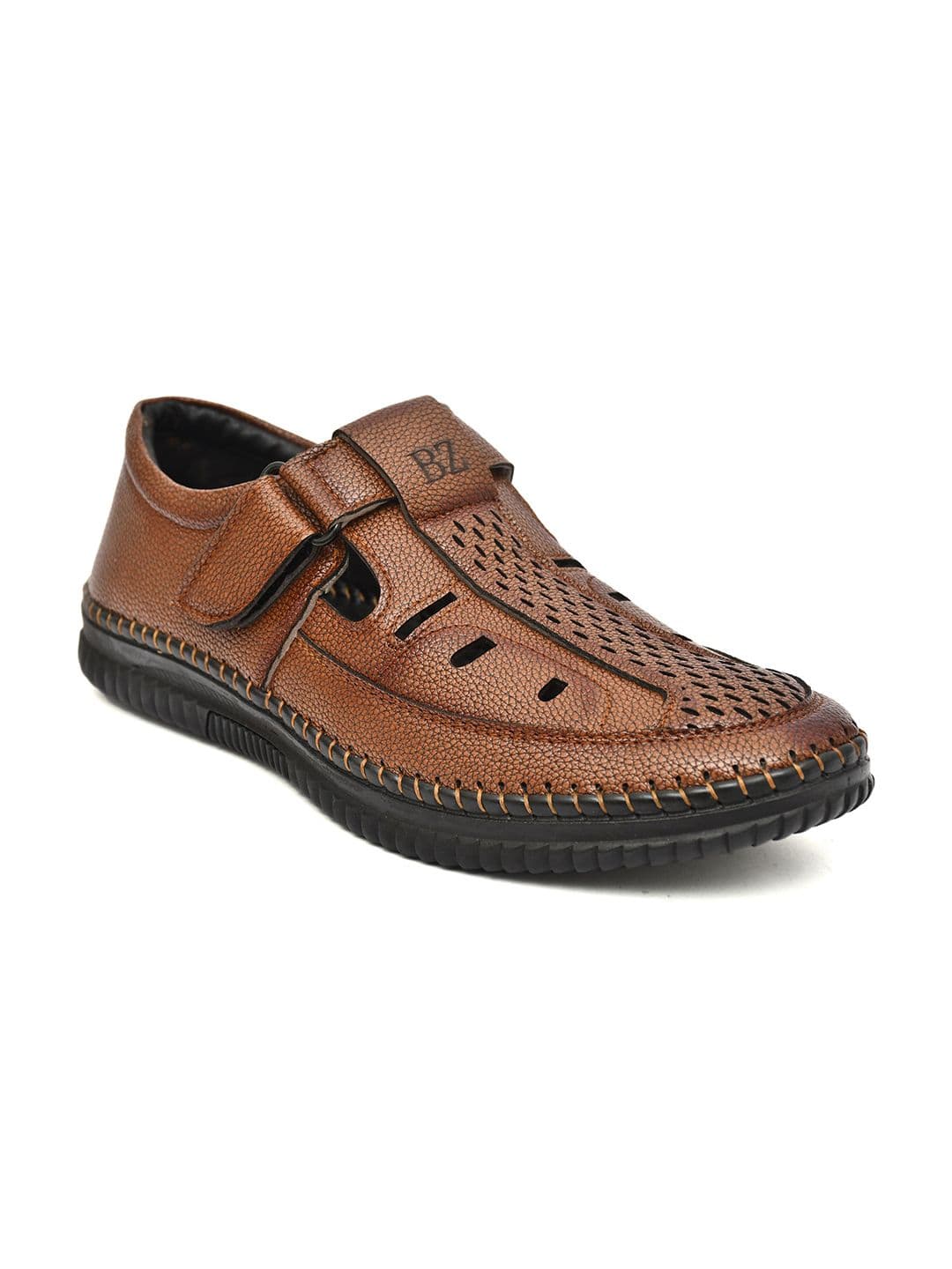 Provogue Men Textured Velcro Sandal - view 1