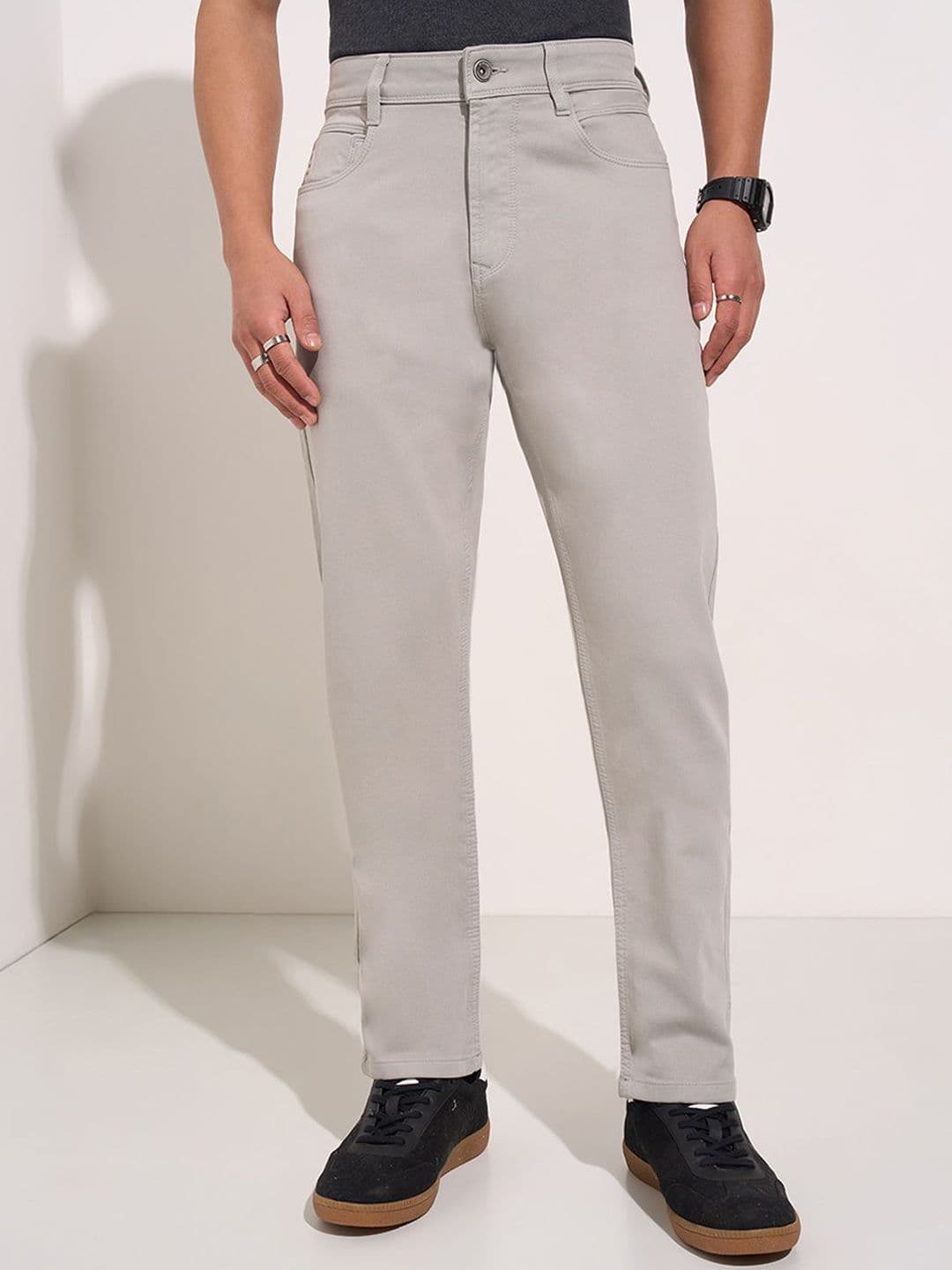 SF JEANS by Pantaloons Men Slim Fit Low Distress Jeans - view 1