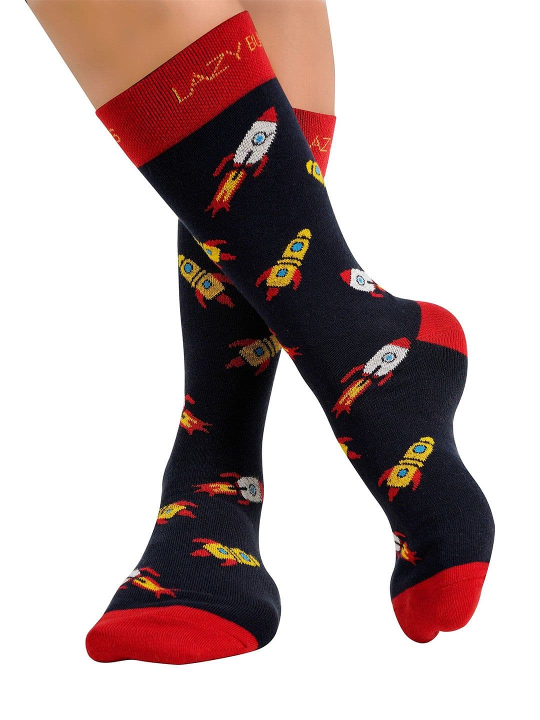 Lazy Bums Patterned Crew Length Socks - view 1