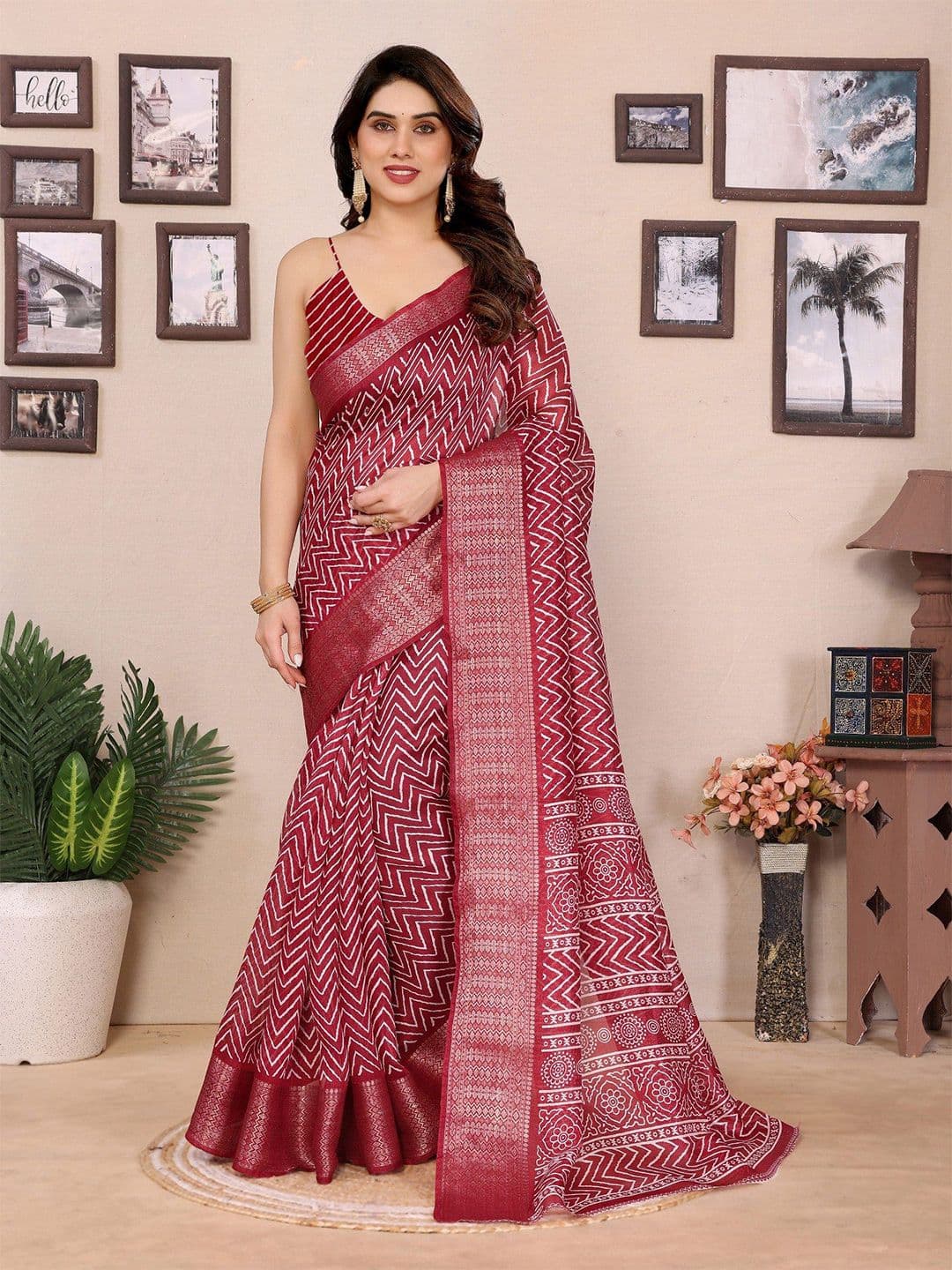 Moda Rapido Zari Saree - view 1