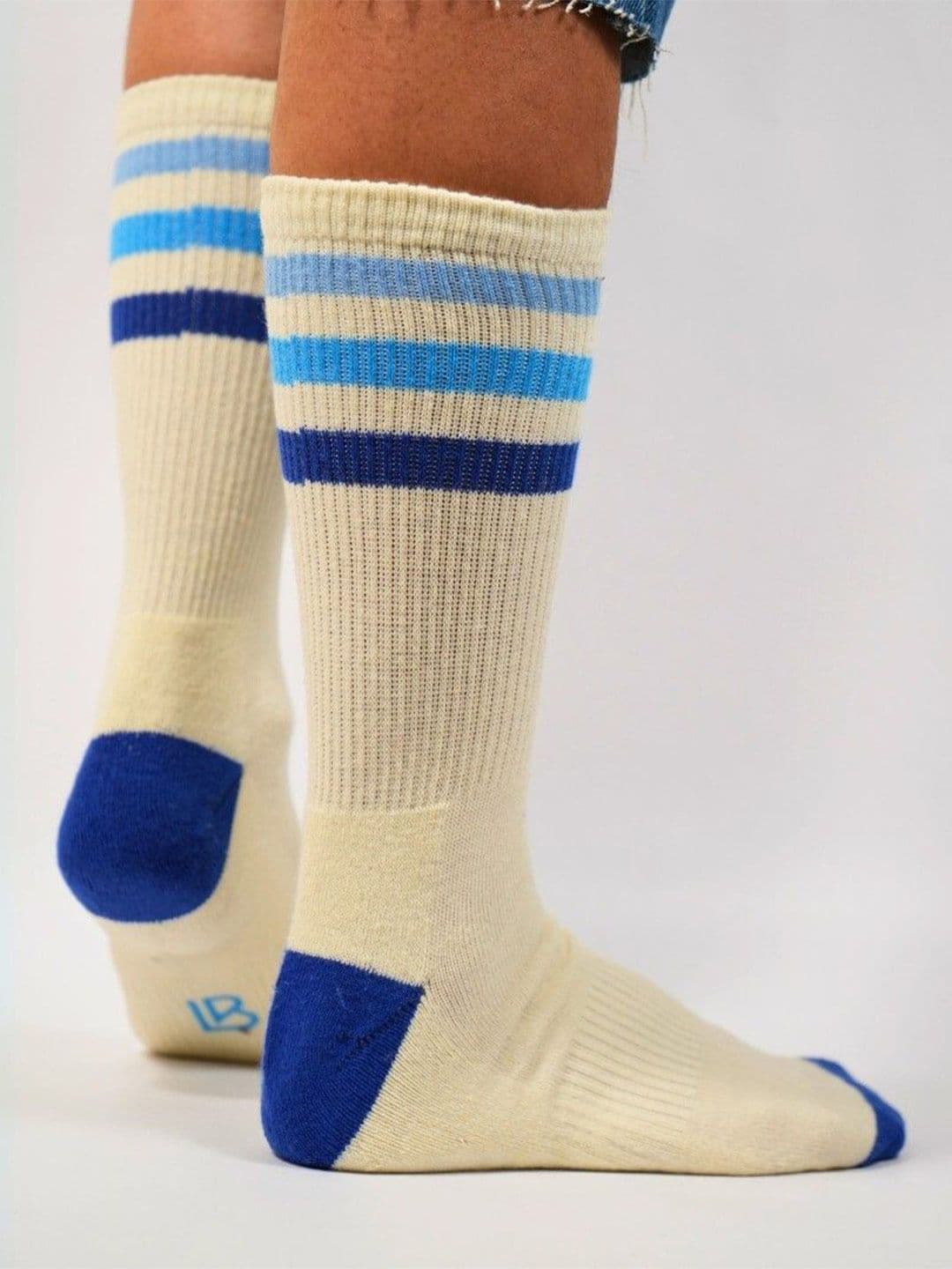 Lazy Bums Unisex Striped Above Ankle Length Socks - view 1