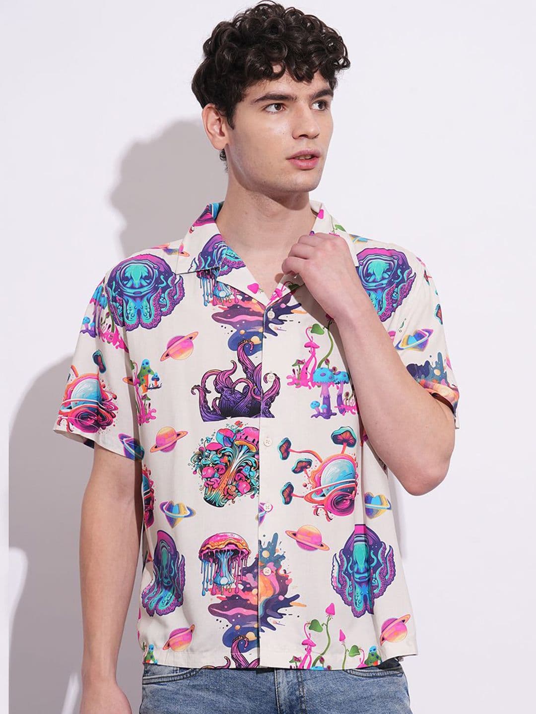 Being Human Men Classic Floral Opaque Printed Casual Shirt - view 1