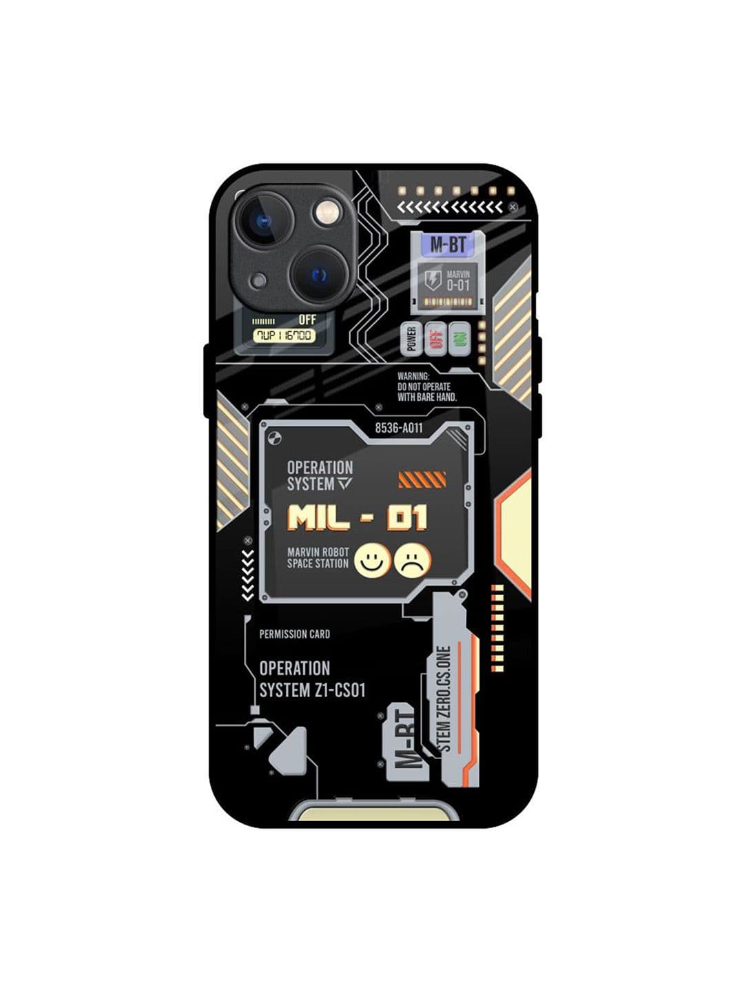 QRIOH Typography Printed iPhone 13 Mini Back Case Mobile Accessories