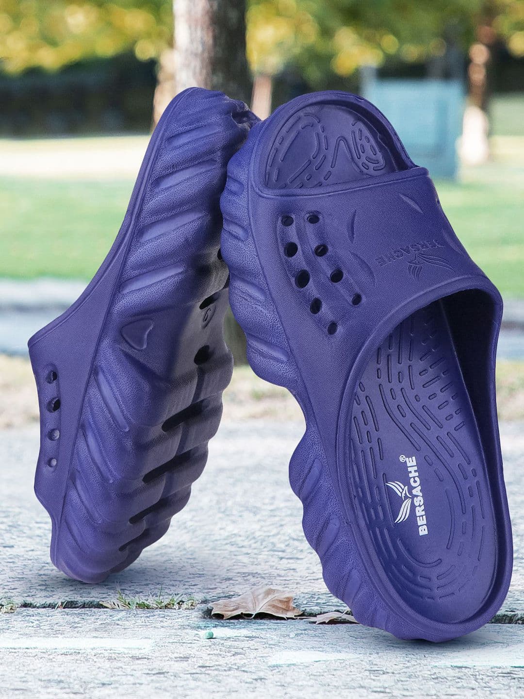 BERSACHE Men Rubber Sliders - view 1
