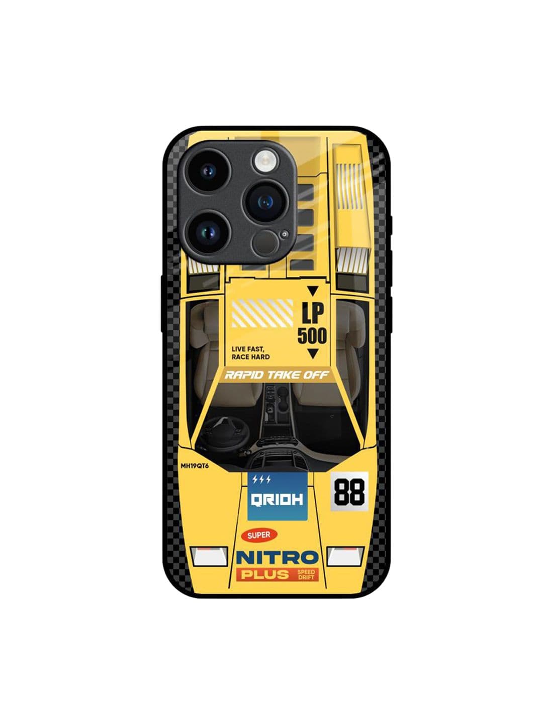 QRIOH Typography Printed iPhone 14 Pro Back Case Mobile Accessories