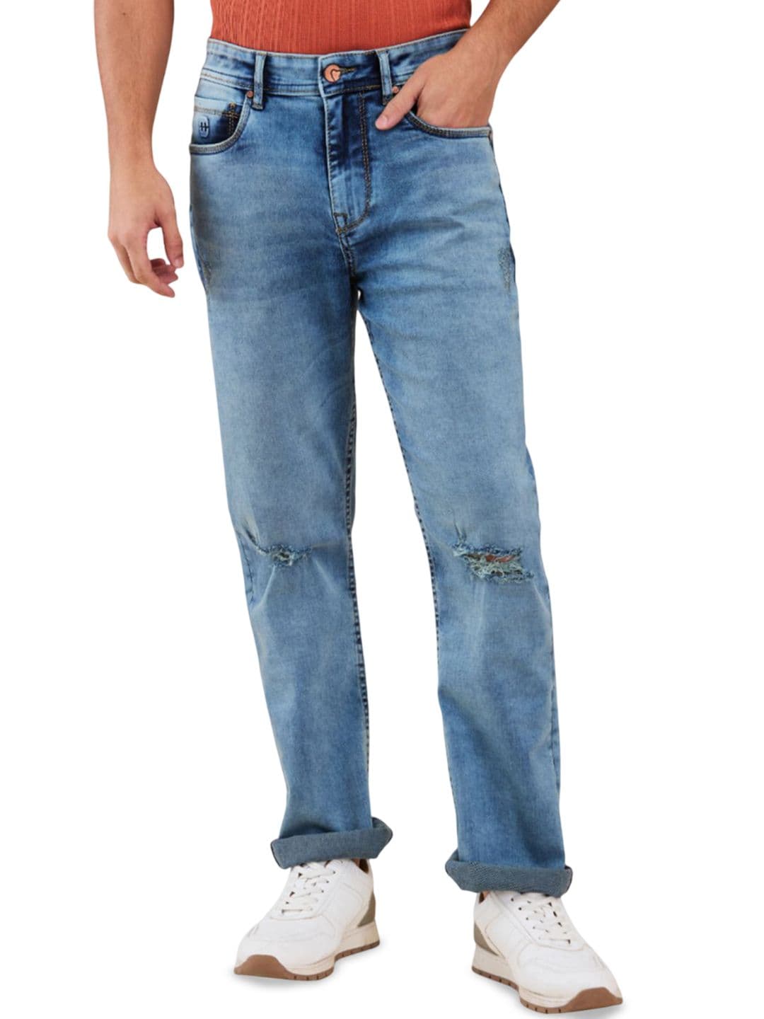 Being Human Men Classic Highly Distressed Heavy Fade Stretchable Jeans - view 1