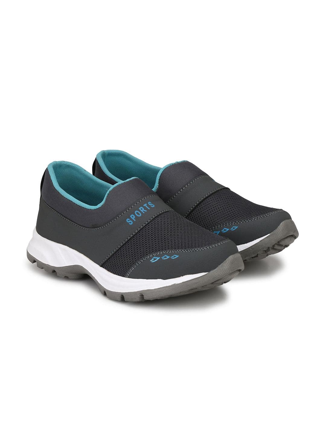 Shoe Island Men Mesh BAB7027 Grey Low Ankle Length Sports EVA Shoes - view 1