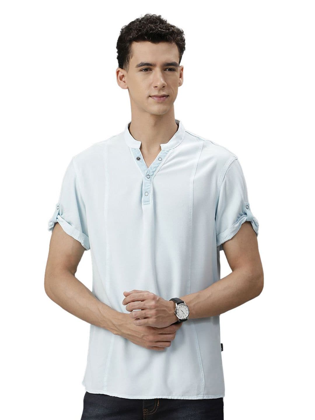 IDENTITI Men Slim Fit Opaque Casual Shirt - view 1