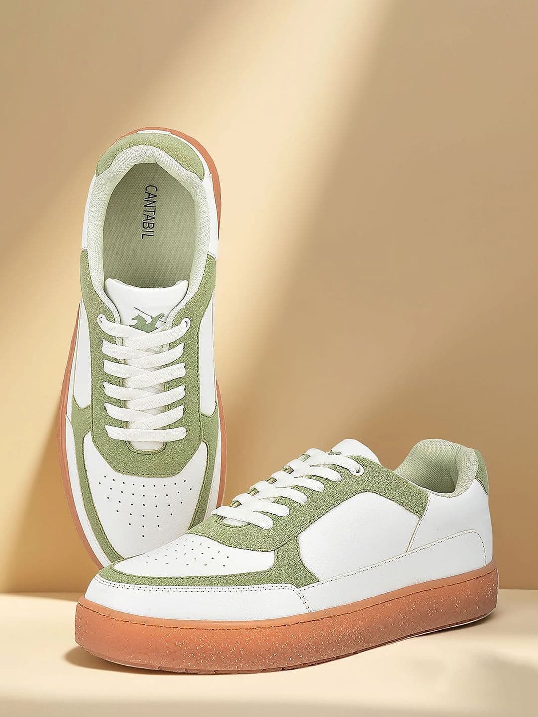 Cantabil Men Colourblocked PU Sneakers - view 1