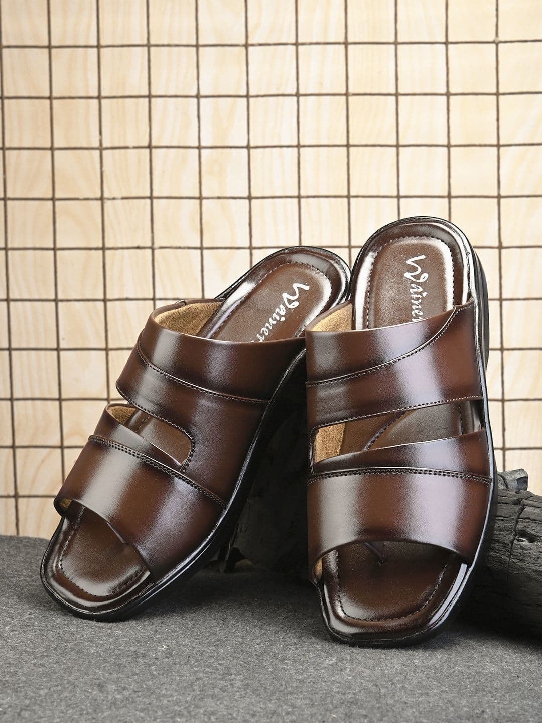 WAINERS Men Leather Comfort Sandals - view 1