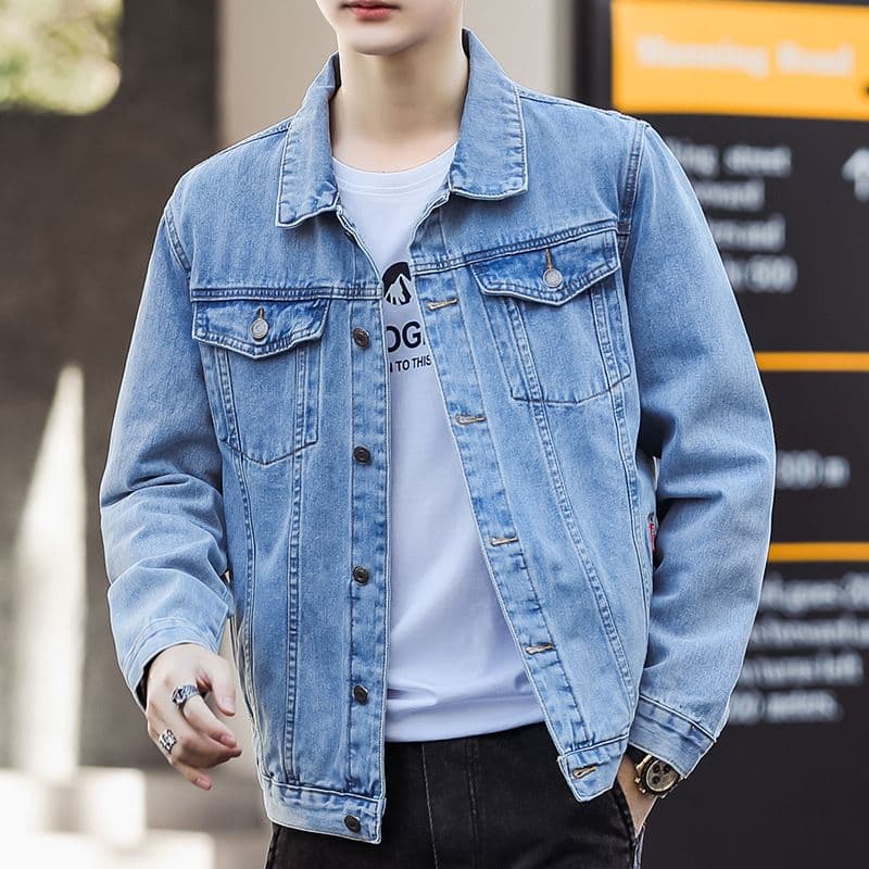 StyleCast Men Denim Jacket with Embroidered - view 1
