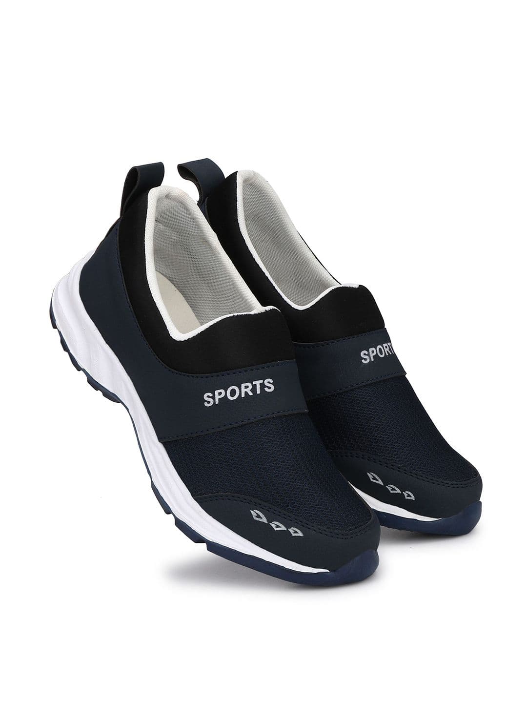 Shoe Island Men Mesh BAB7027 Navy Blue Low Ankle Length Sports EVA Shoes - view 1