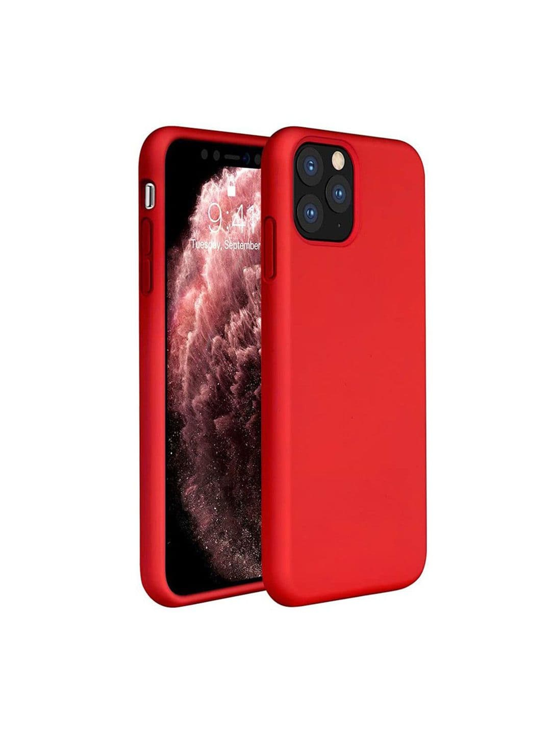 LIRAMARK Solid Printed iPhone 11 Pro Max Back Case Mobile Accessories