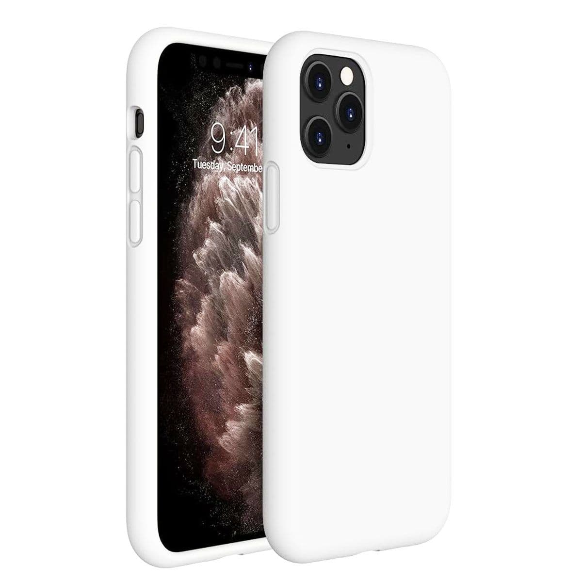 LIRAMARK Solid Printed iPhone 11 Pro Max Back Case Mobile Accessories