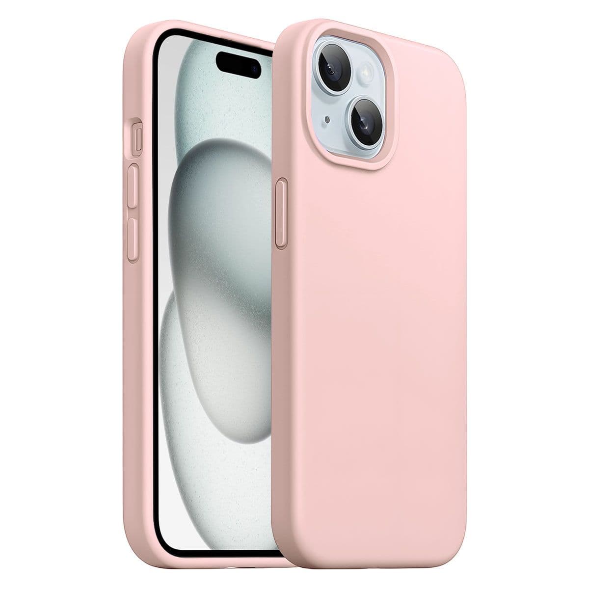 LIRAMARK Solid Printed iPhone 15 Back Case Mobile Accessories