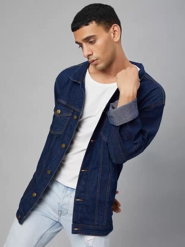 LINARIA Men Denim Jacket with Embroidered - view 1