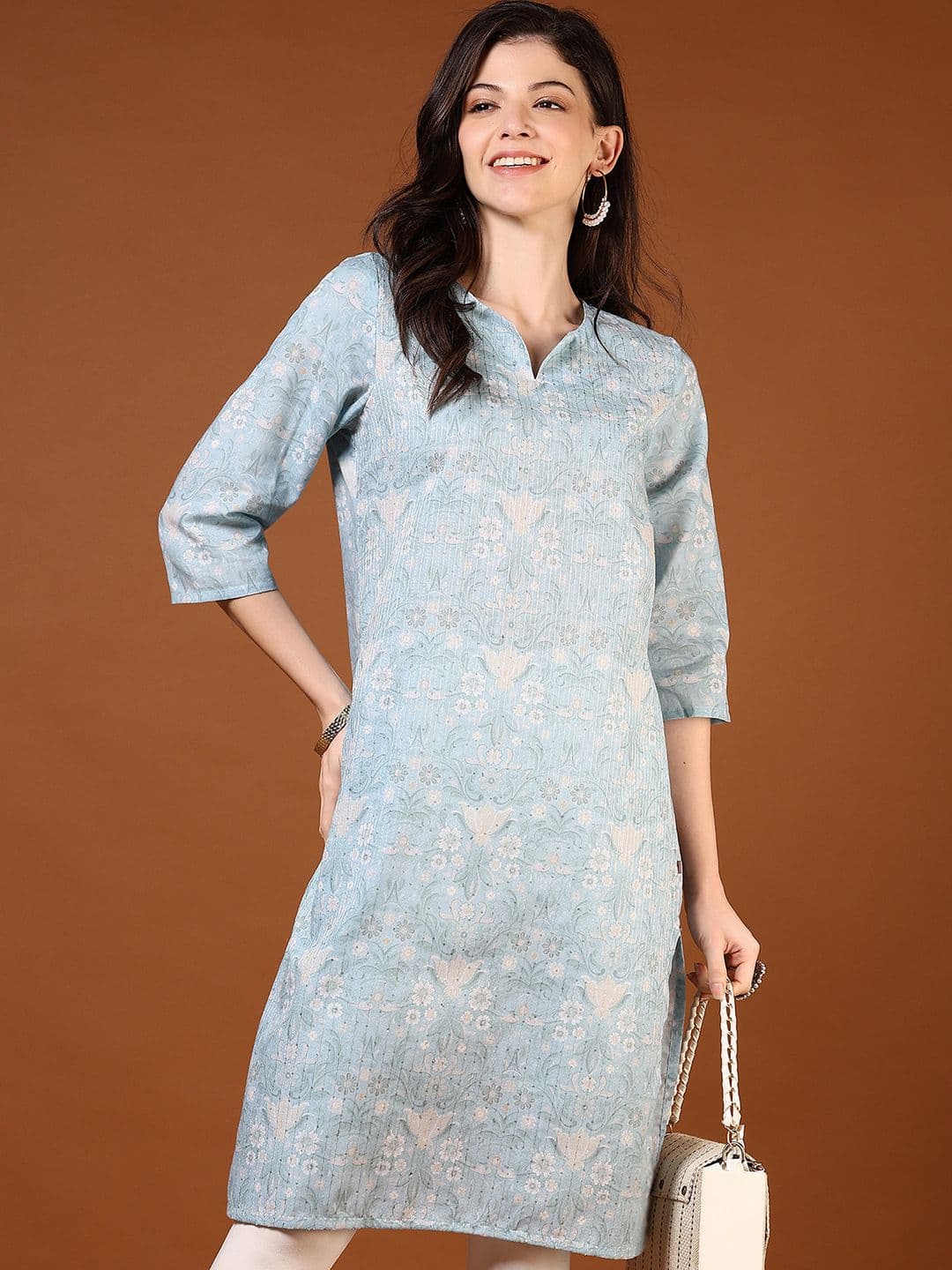 V-Mart Women Floral Printed Kurta - view 1