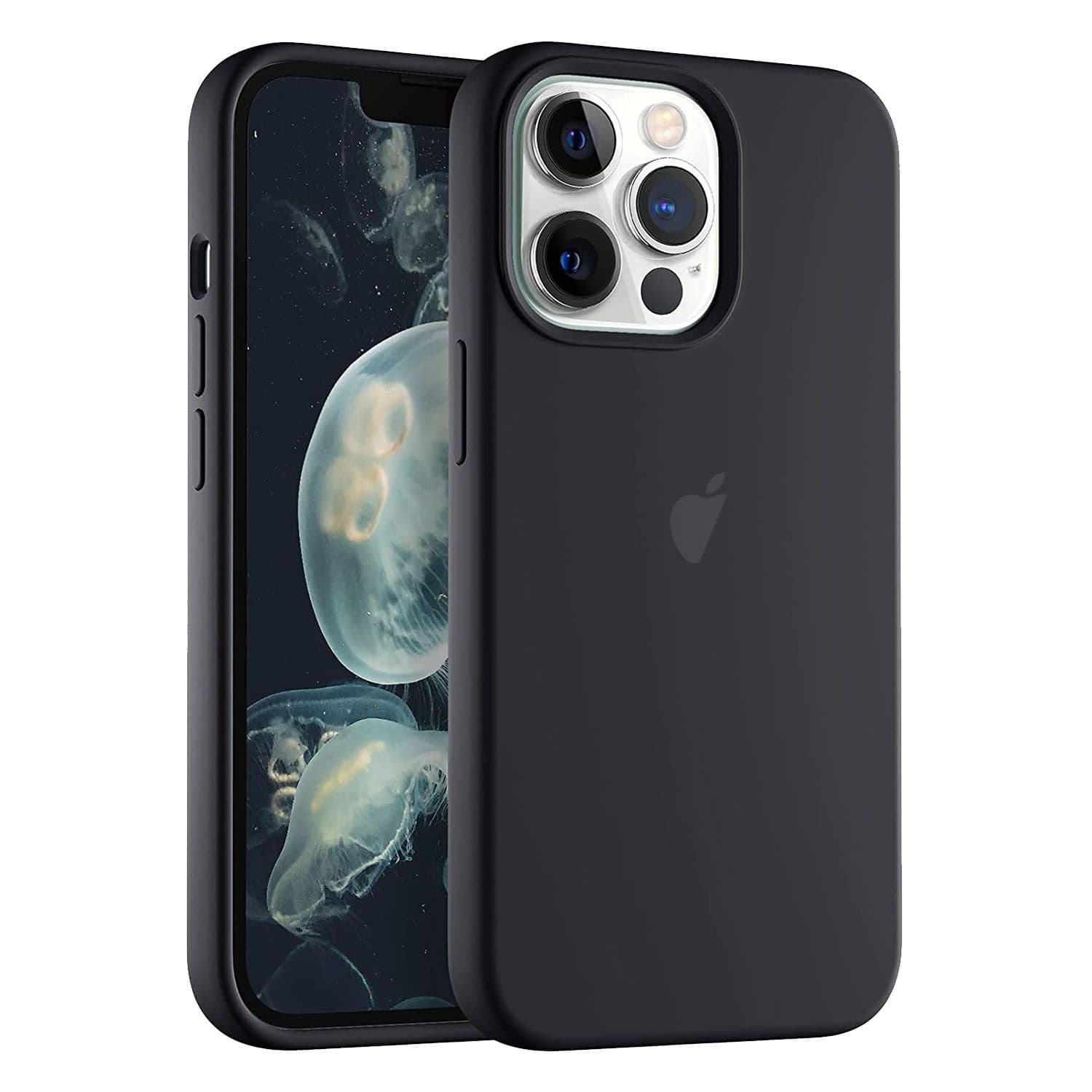 LIRAMARK Solid Printed iPhone 13 Pro Back Case Mobile Accessories