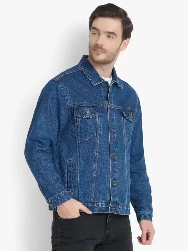 COMFITS Men Washed Lightweight Denim Jacket with Embroidered - view 1