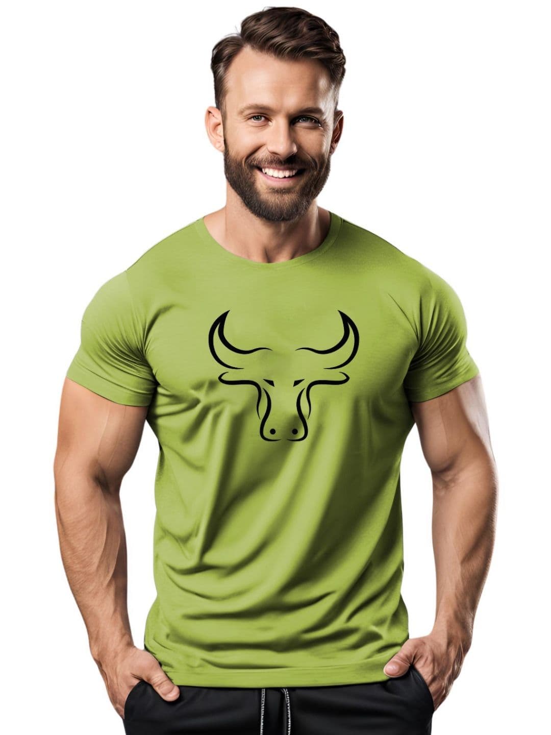 3Colors Men Moisture Wicking Applique T-shirt - view 1