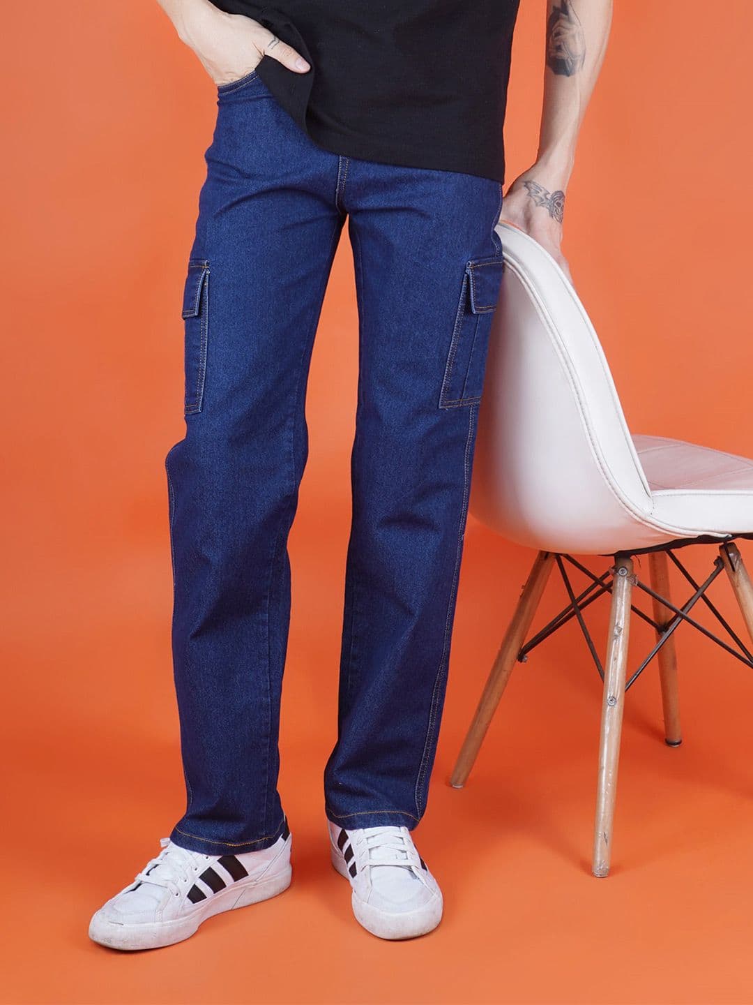 Moda Rapido Men Classic Jogger Low Distress Jeans - view 1