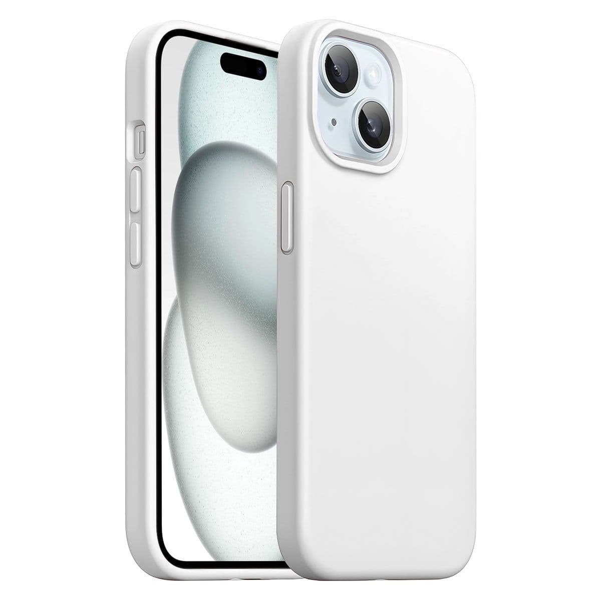 LIRAMARK Solid Printed iPhone 15 Back Case Mobile Accessories