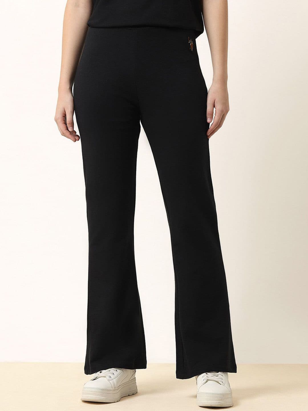 U.S. Polo Assn. Women Women Flared High-Rise Lounge Trousers - view 1