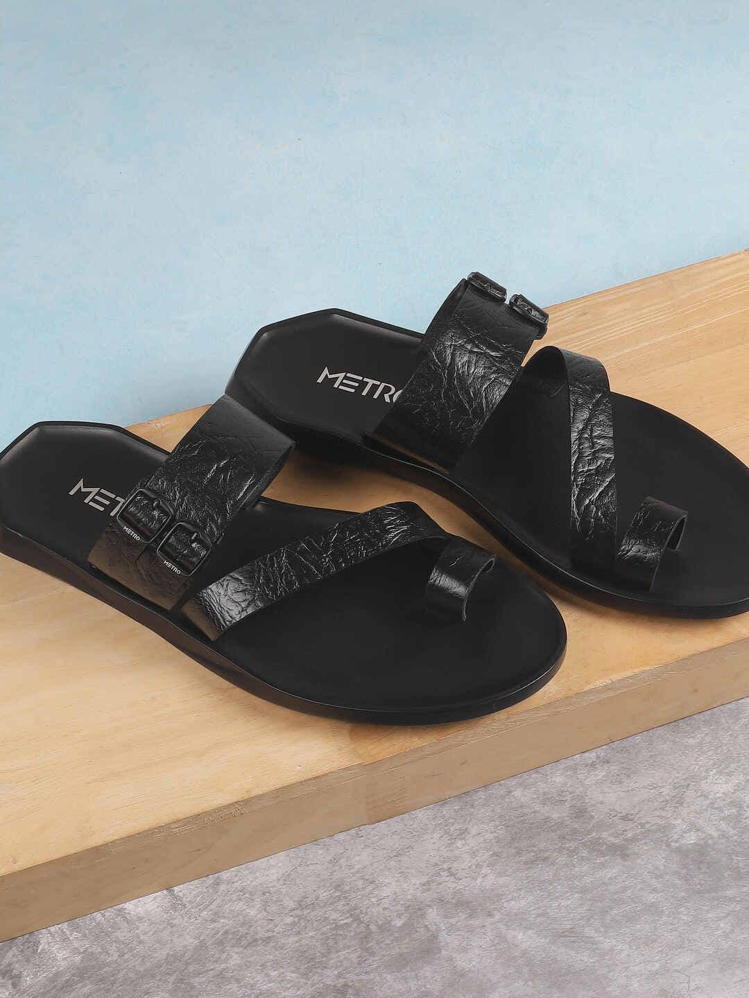 Metro Men Leather Comfort Sandals - view 1
