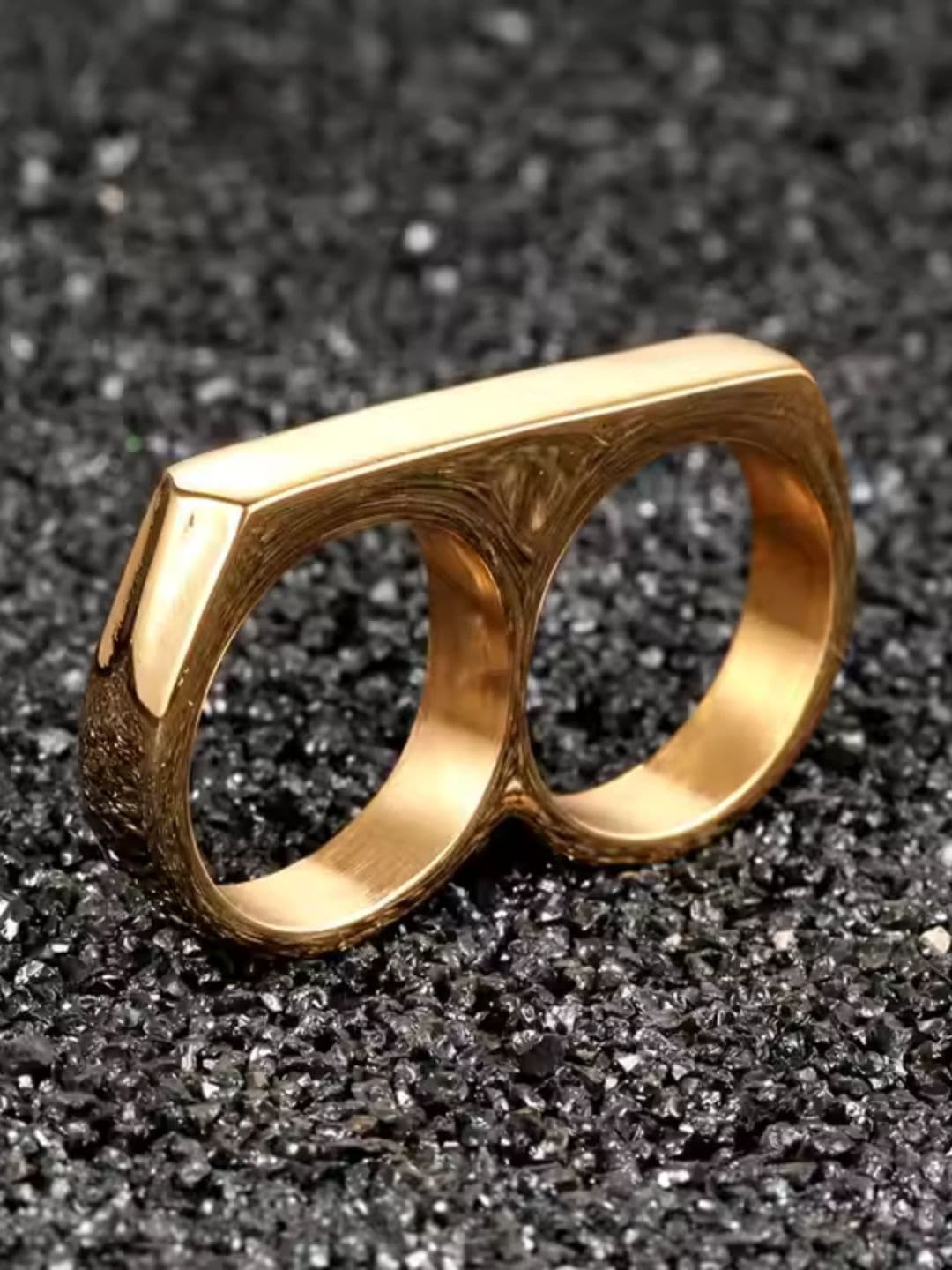 The Roadster Lifestyle Co Men Trendy Double-Finger Ring