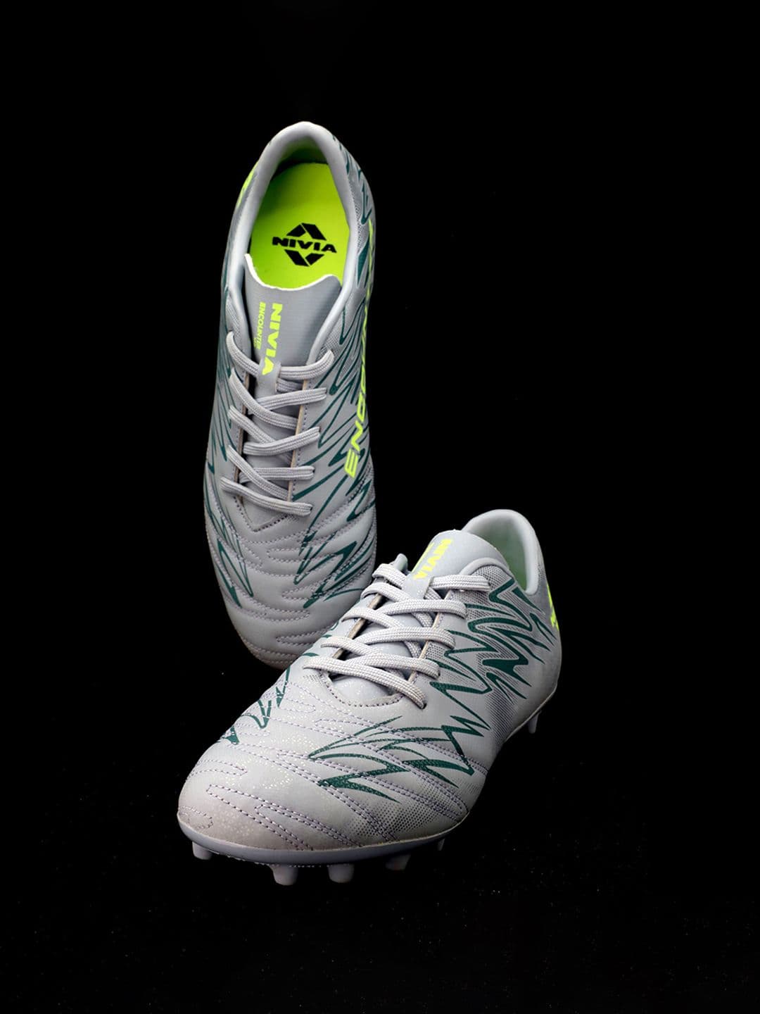 Nivia Men Grey Encounter MG 11 Futsal Shoe - view 1