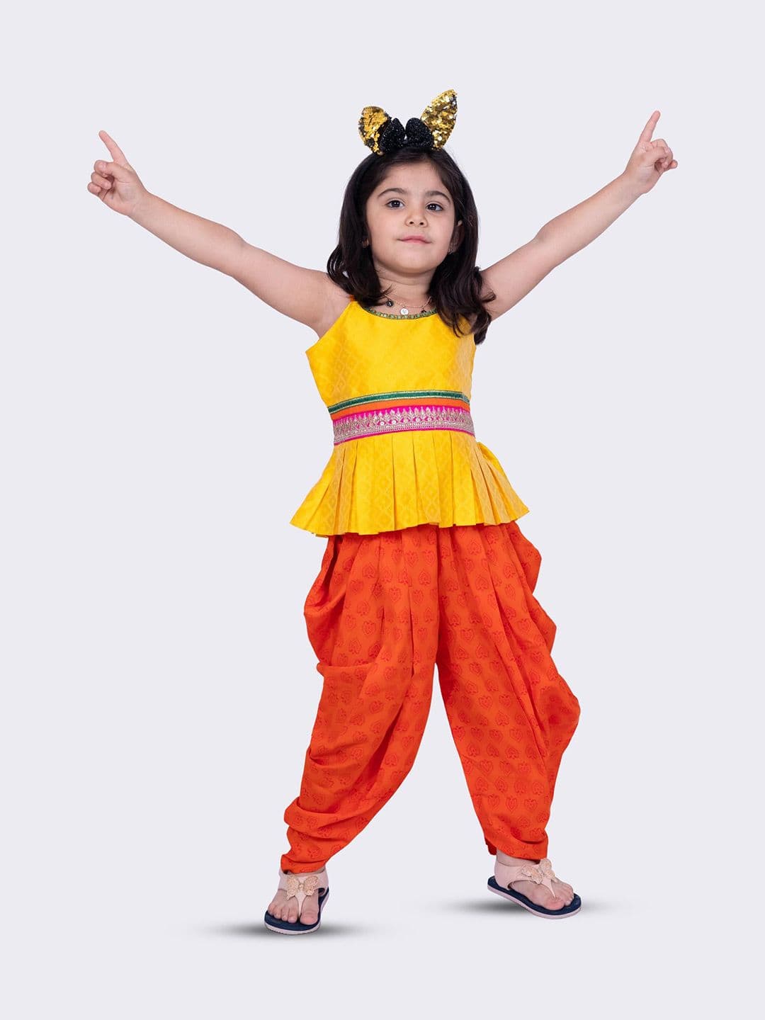 Twisha Girls Top with Dhoti Pants - view 1