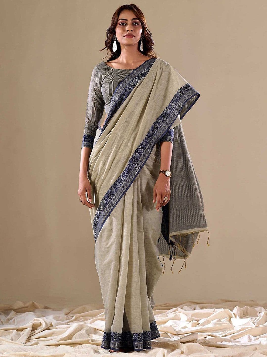 Anouk Rustic Woven Design Zari Uppada Saree - view 1