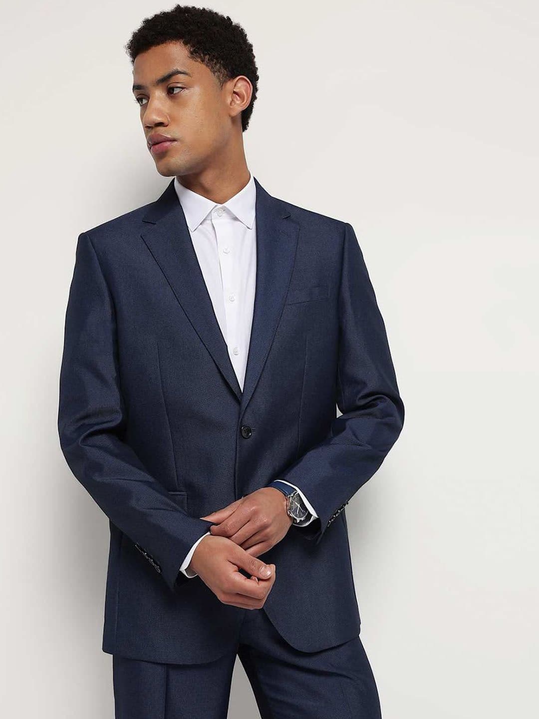 Marks & Spencer Textured Single-Breasted Blazer - view 1