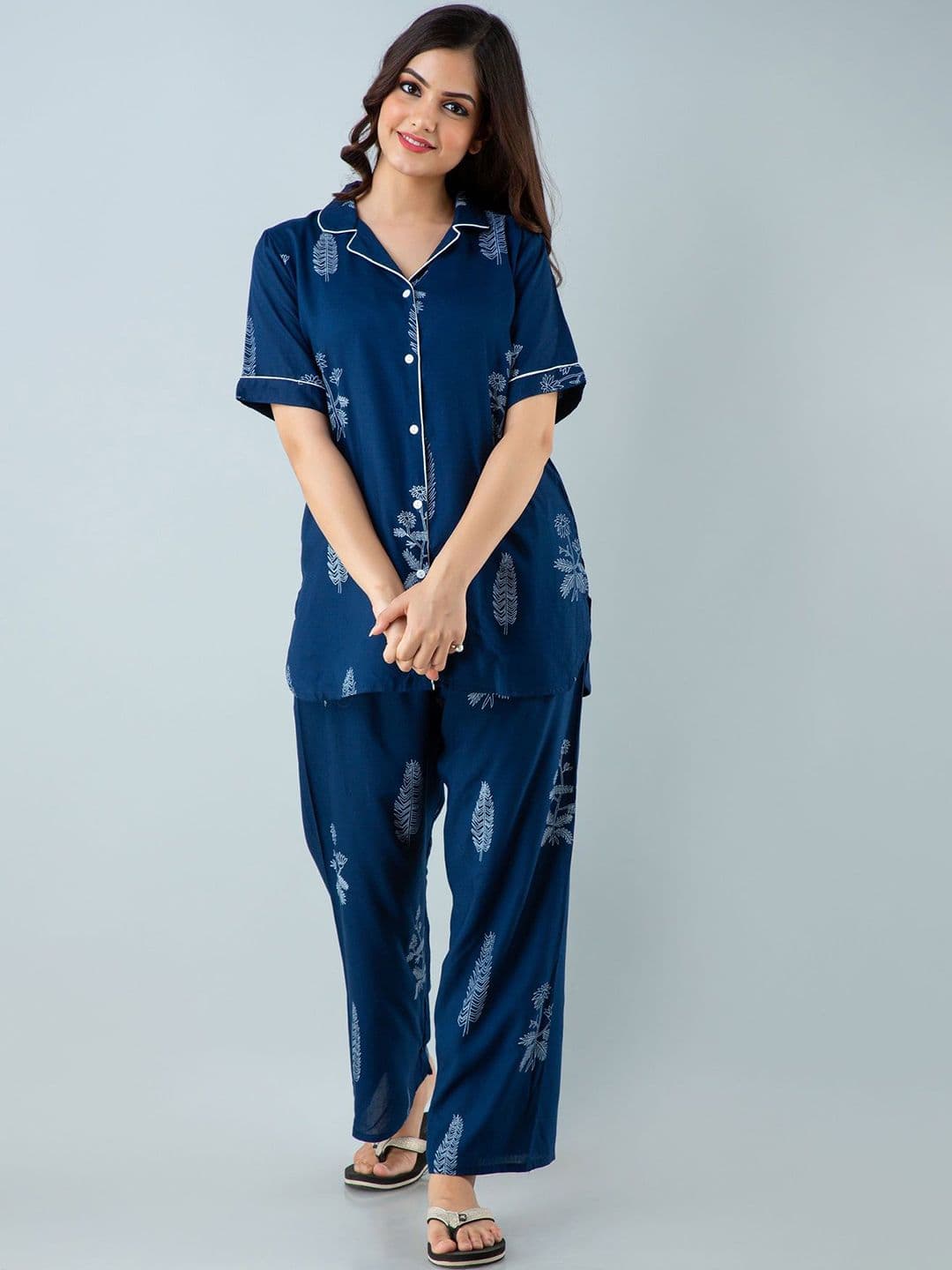 TRINABH Women Printed Night suit - view 1