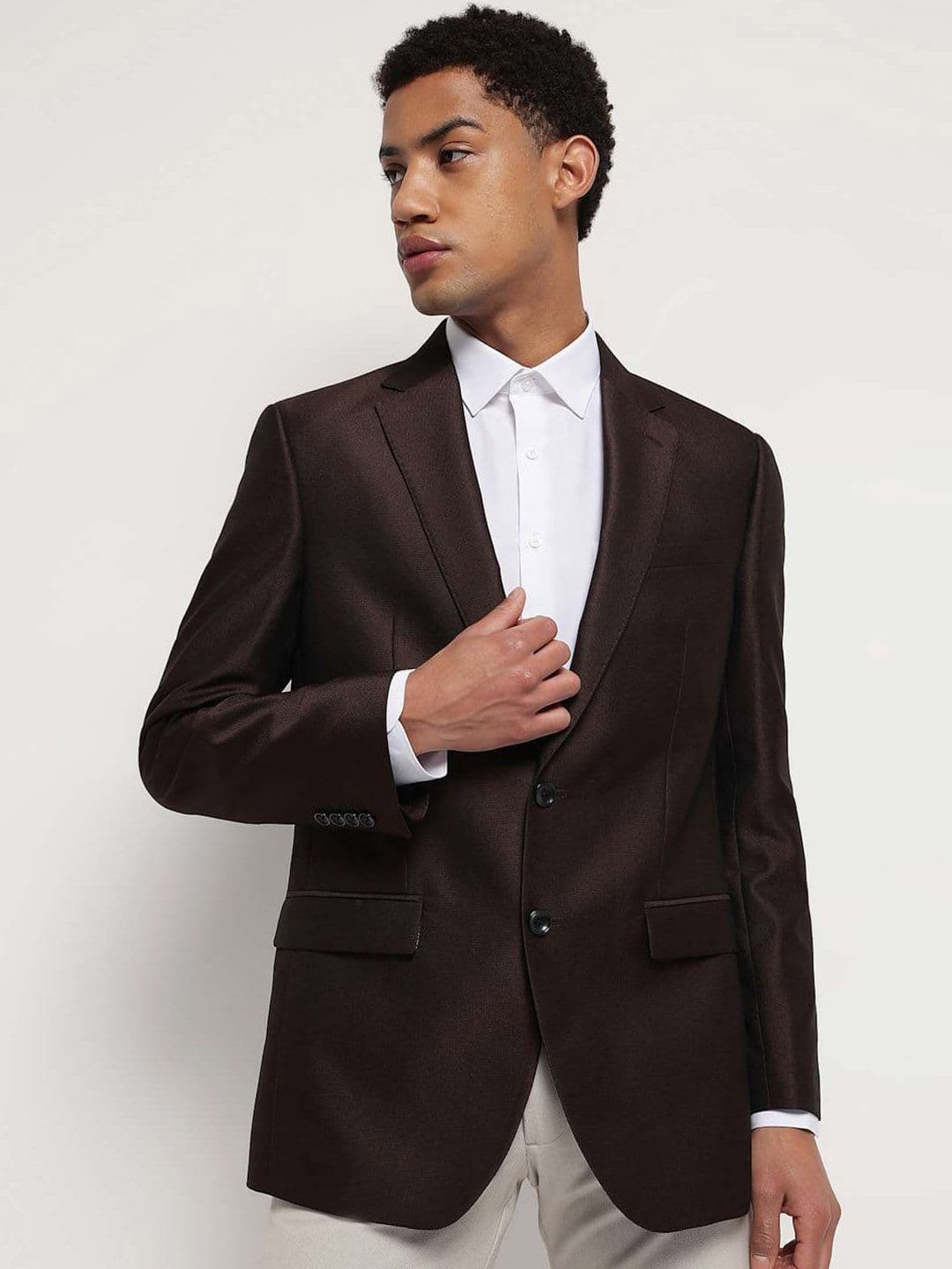 Marks & Spencer Textured Single-Breasted Blazer - view 1