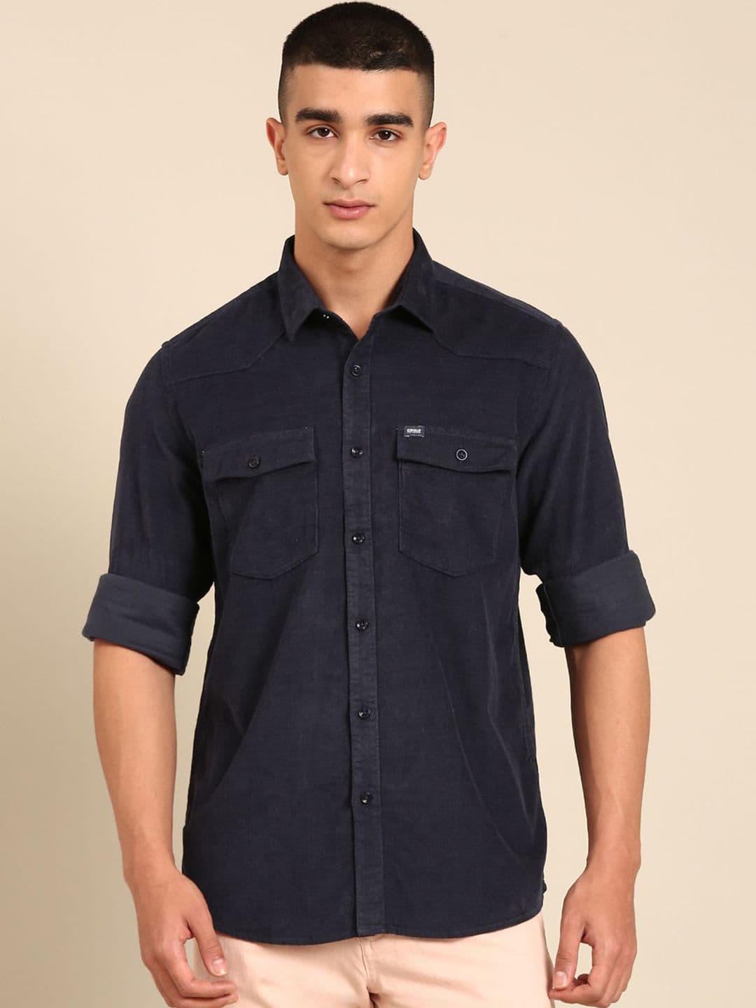 CAVALLO by Linen Club Men Regular Fit Opaque Cotton Linen Casual Shirt - view 1