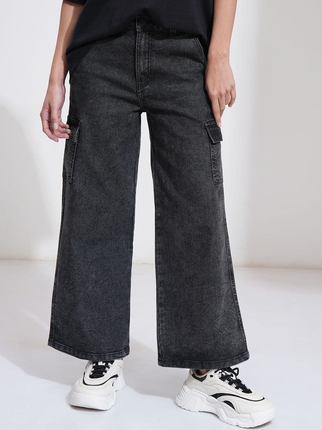Street By Tokyo Talkies Tokyo Talkies Women Wide Leg Cargo Jeans - view 1