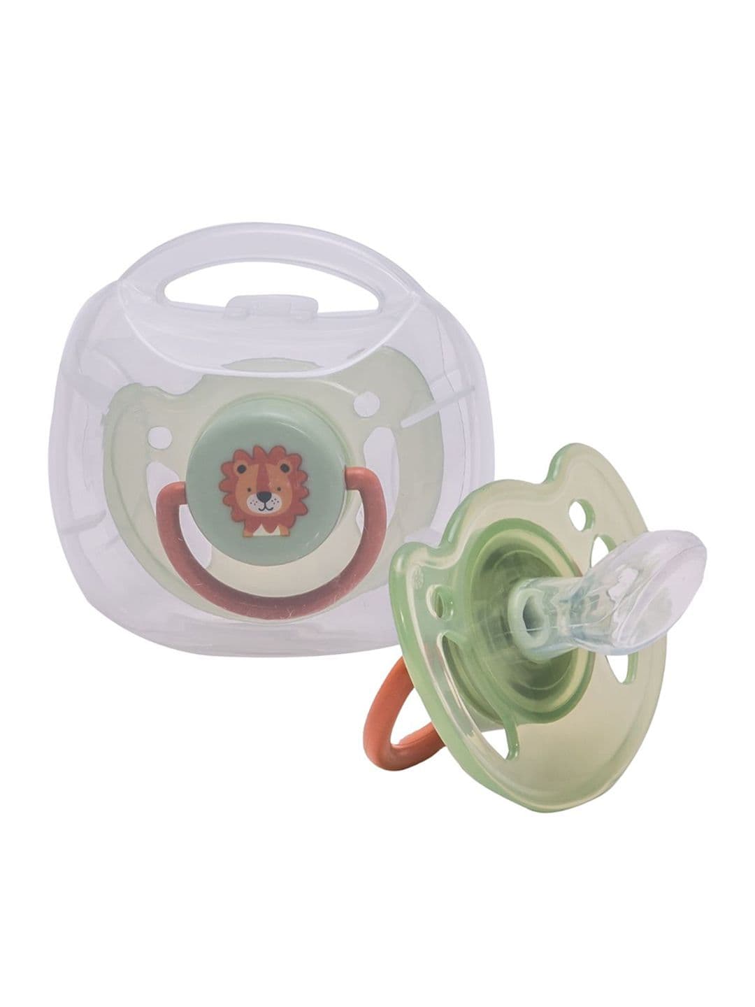 Adore Vento Snr - The Orthodontic Vented Pacifier with Multipurpose Storage Case-Green - view 1