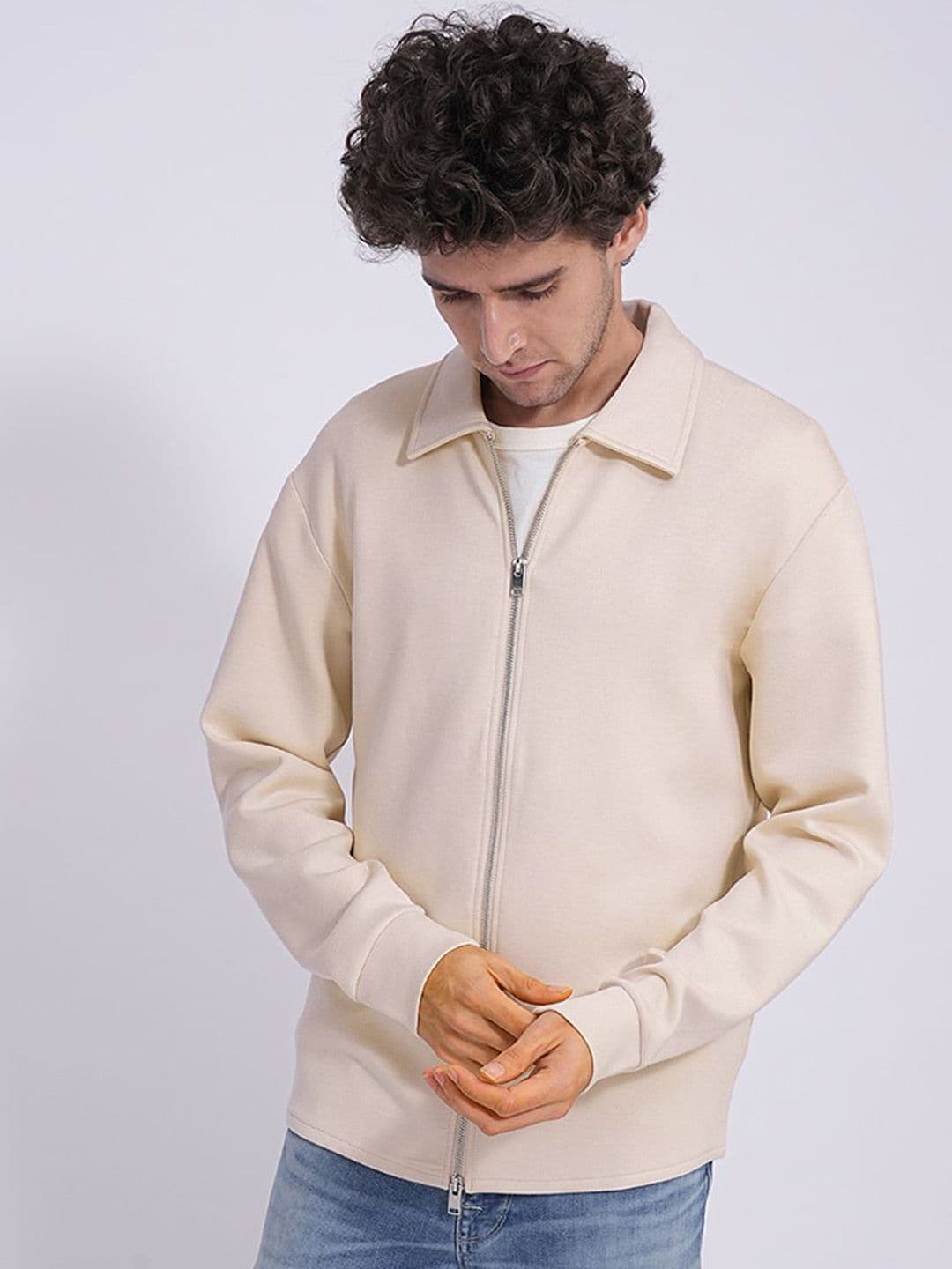 SELECTED Men Spread Collar Solid Casual Tailored Jacket - view 1