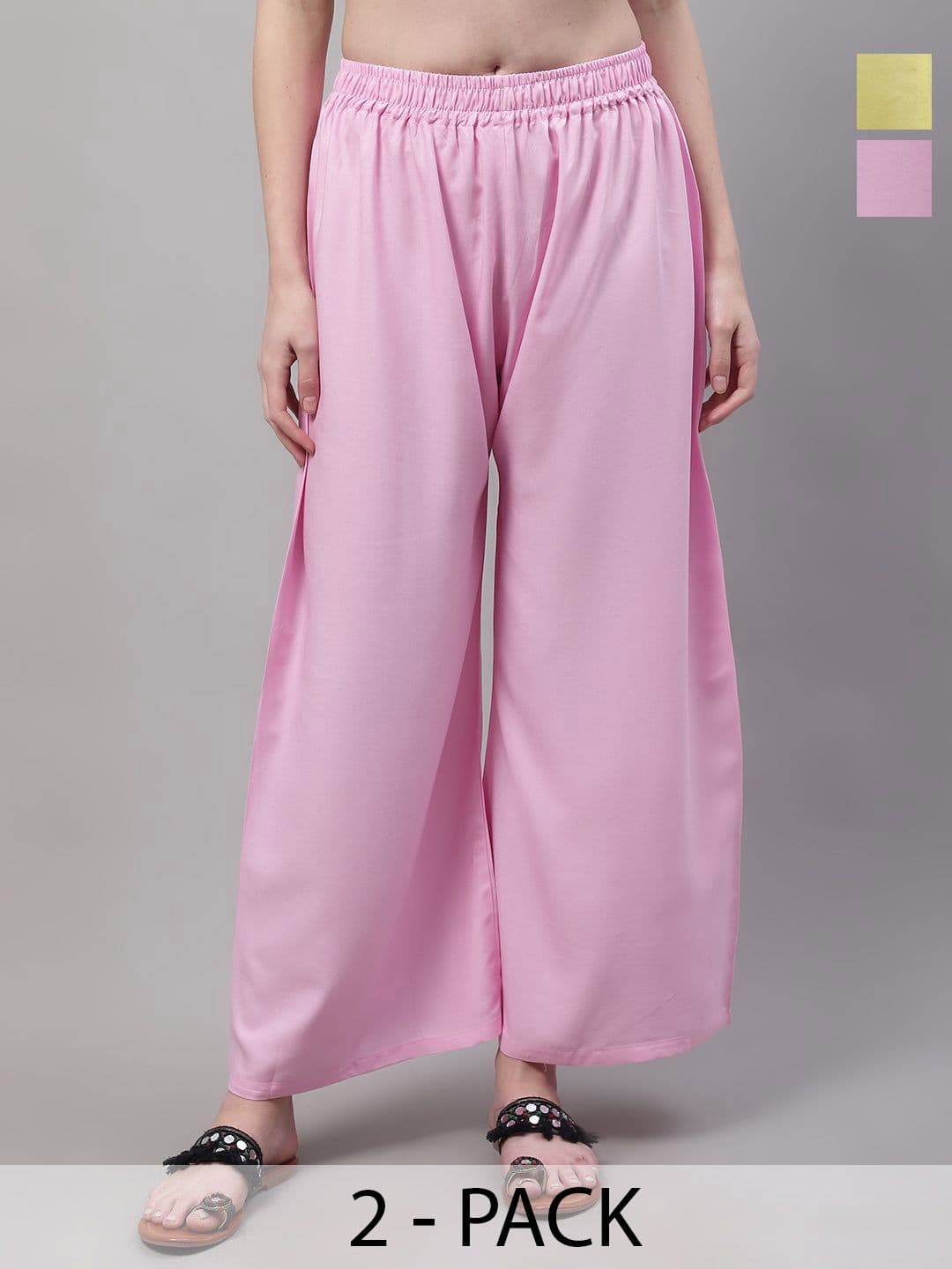 Valles365 by S.C. Women 2 Flared Ethnic Palazzos - view 1