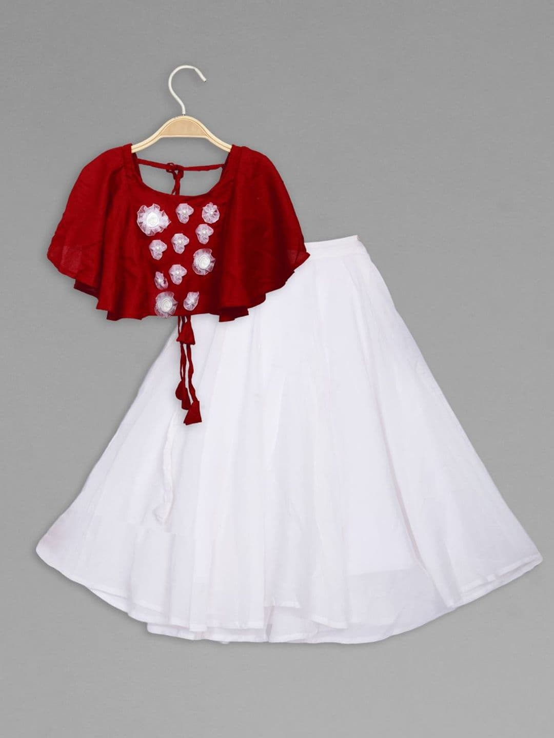 Anneca Girls Patch Work Ready to Wear Lehenga & Choli - view 1