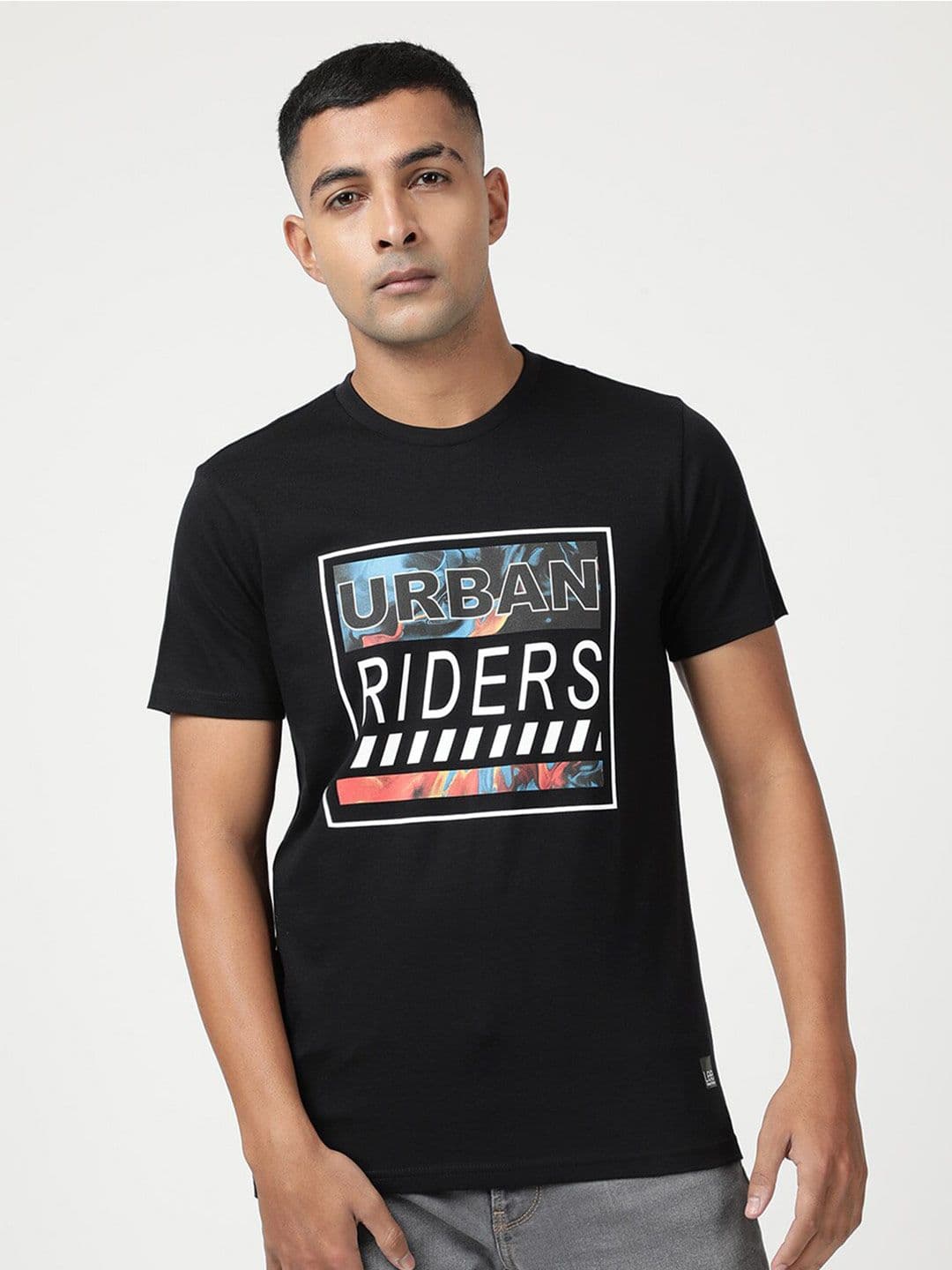 Lee Men Typography Printed Cotton Slim Fit T-shirt - view 1