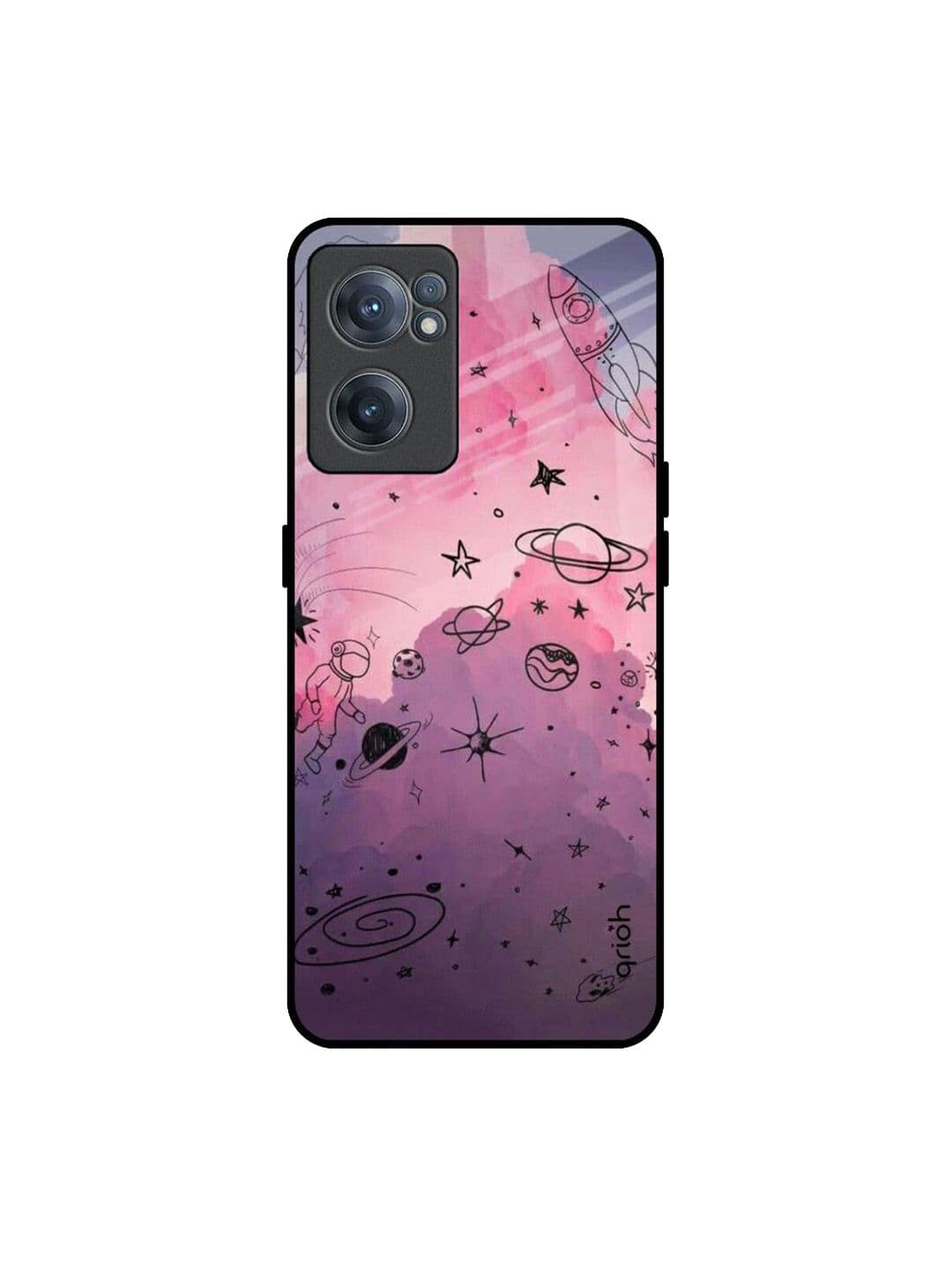 QRIOH Space Doodles Printed OnePlus Nord CE 2 Back Case