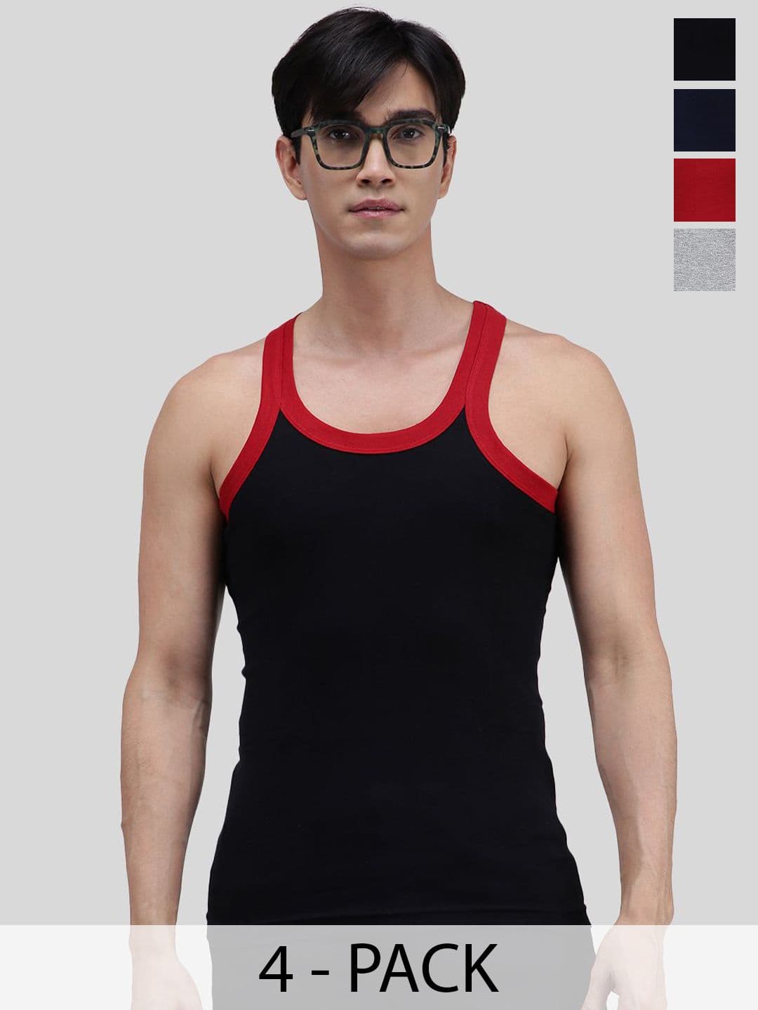 AMUL COMFY Pack Of 4 Assorted Pure Cotton Innerwear Vests
AC-GVEST-ASST-XS-4PC - view 1