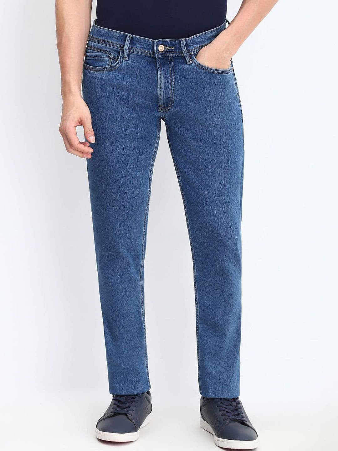 Allen Solly Men Slim Fit Low Rise Light Fade Jeans - view 1