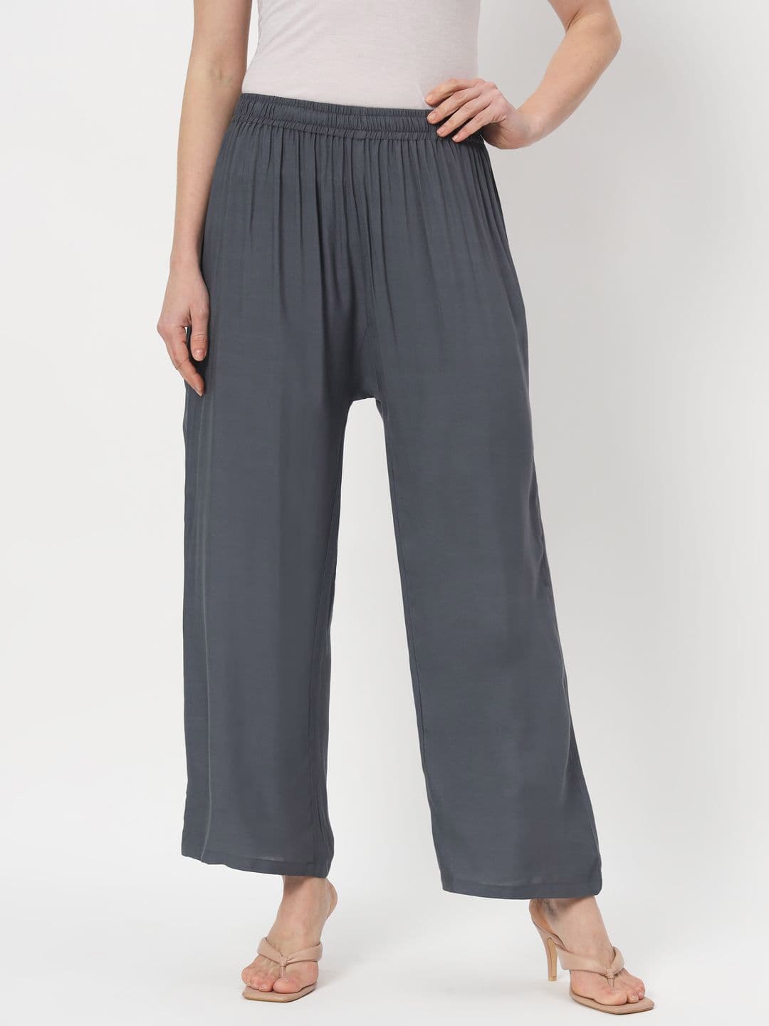 Thread Plus Solid Women Relaxed Fit Ethnic Palazzo - view 1